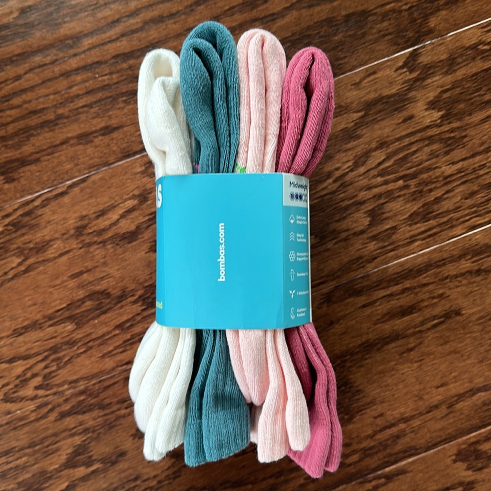 Bombas women's solids calf 4 pack